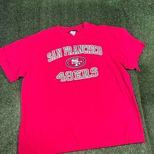 Nfl Men's Red and Pink T-shirt